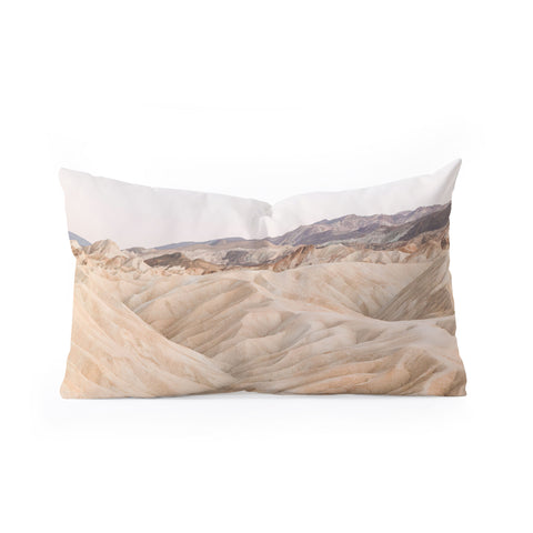 Henrike Schenk - Travel Photography Zabriskie Point In Death Valley National Park Oblong Throw Pillow