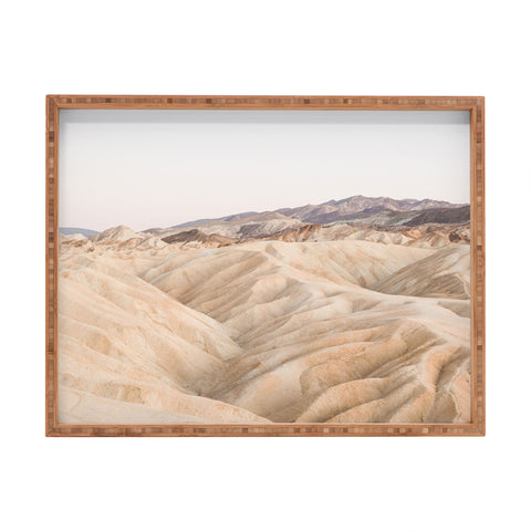Henrike Schenk - Travel Photography Zabriskie Point In Death Valley National Park Rectangular Tray