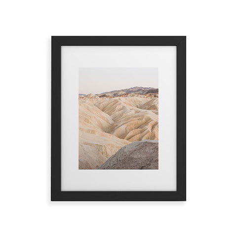 Henrike Schenk - Travel Photography Zabriskie Point In Death Valley National Park Framed Art Print
