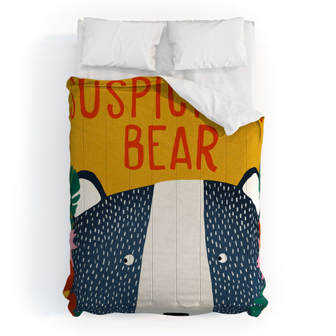 heycoco Suspicious bear Comforter