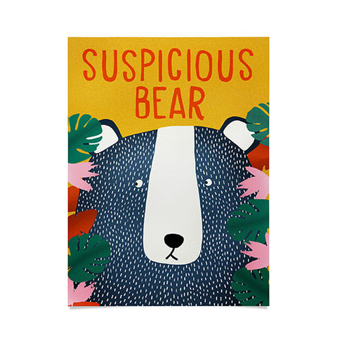 heycoco Suspicious bear Poster