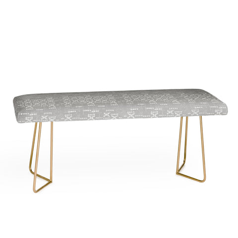 Holli Zollinger ABA MUDCLOTH GRIS Bench