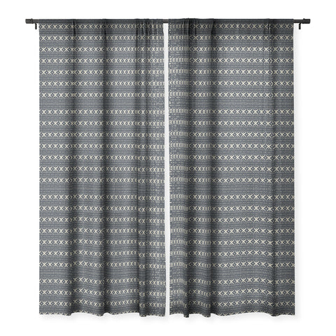 Holli Zollinger ADOBO MUDCLOTH DARK Sheer Window Curtain