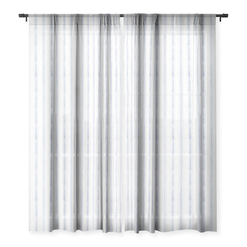 Holli Zollinger AEGEAN BOLD STRIPE Sheer Window Curtain