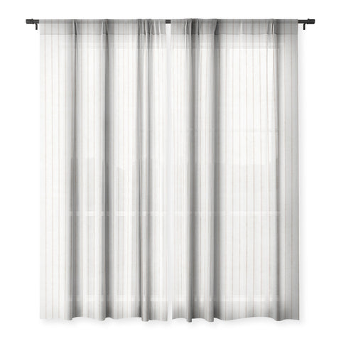 Holli Zollinger AEGEAN SIMPLE TICKING STRIPE Sheer Window Curtain