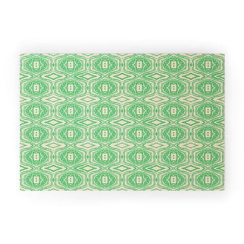 Holli Zollinger ANTHOLOGY OF PATTERN SEVILLE MARBLE GREEN Welcome Mat