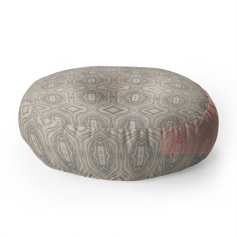 Holli Zollinger AntHOLOGY OF PATTERN SEVILLE MARBLE GREY Floor Pillow Round