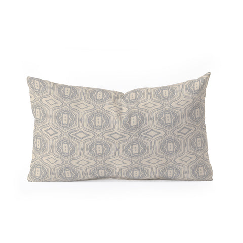 Holli Zollinger AntHOLOGY OF PATTERN SEVILLE MARBLE GREY Oblong Throw Pillow