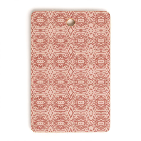 Holli Zollinger ANTHOLOGY OF PATTERN SEVILLE MARBLE PINK Cutting Board Rectangle