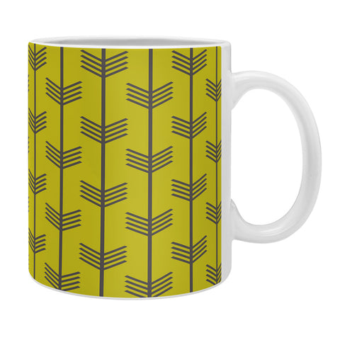 Holli Zollinger Arrow Chartreuse Coffee Mug