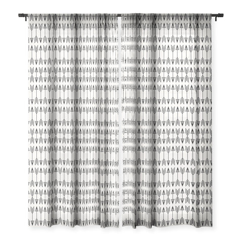 Holli Zollinger Arrows Sheer Window Curtain