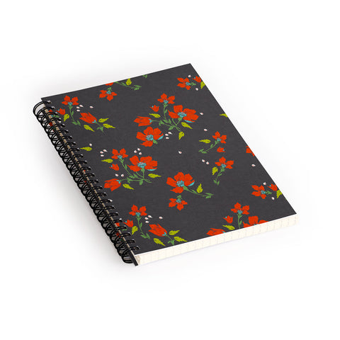 Holli Zollinger Bohemian Farmhouse Floral Spiral Notebook
