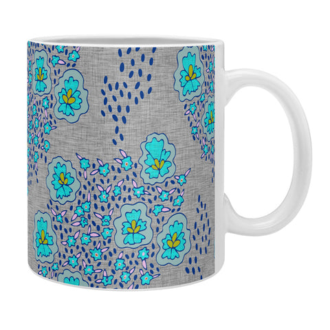 Holli Zollinger Boho Turquoise Floral Coffee Mug
