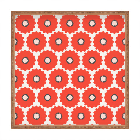 Holli Zollinger Coral Pop Square Tray