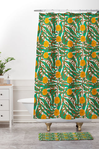 Holli Zollinger DECO MARIGOLD Shower Curtain And Mat