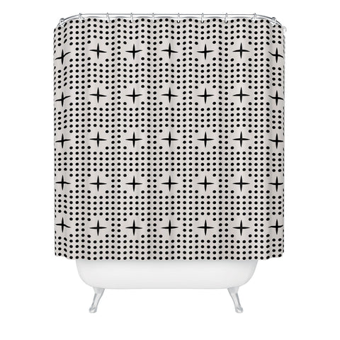 Holli Zollinger Dot And Plus Mudcloth Shower Curtain