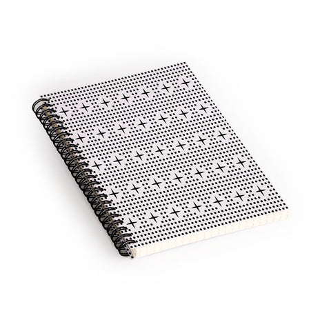 Holli Zollinger Dot And Plus Mudcloth Spiral Notebook