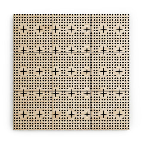 Holli Zollinger Dot And Plus Mudcloth Wood Wall Mural