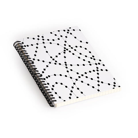 Holli Zollinger Dotted Black Line Spiral Notebook