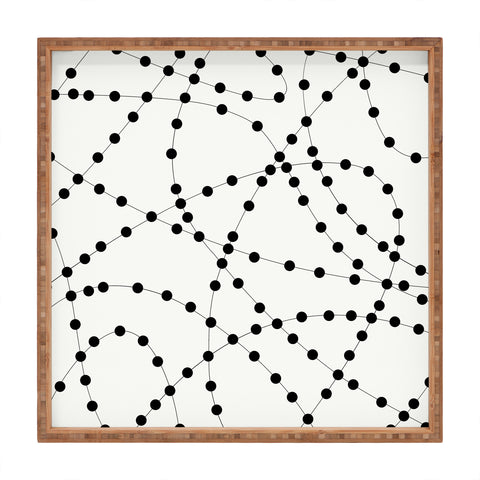 Holli Zollinger Dotted Black Line Square Tray
