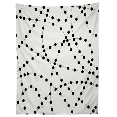 Holli Zollinger Dotted Black Line Tapestry