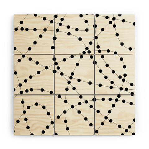 Holli Zollinger Dotted Black Line Wood Wall Mural