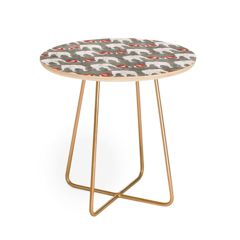 Holli Zollinger Elephant And Umbrella Round Side Table