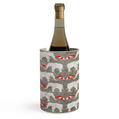 Holli Zollinger Elephant And Umbrella Wine Chiller
