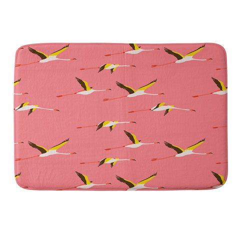 Holli Zollinger Flamingo Crush Memory Foam Bath Mat
