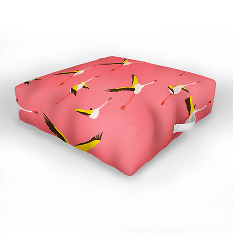 Holli Zollinger Flamingo Crush Outdoor Floor Cushion