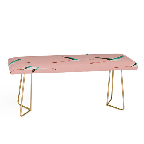 Holli Zollinger Flamingo Pink Bench