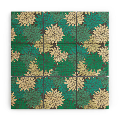 Holli Zollinger Flora Minted Wood Wall Mural
