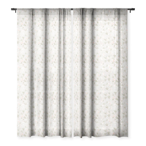 Holli Zollinger FRENCH LINEN ANEMONE LIGHT Sheer Window Curtain