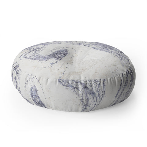Holli Zollinger FRENCH LINEN MARBLE Floor Pillow Round