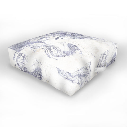 Holli Zollinger FRENCH LINEN MARBLE Outdoor Floor Cushion