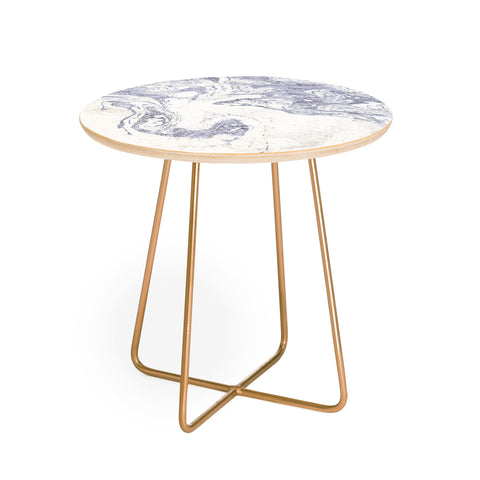 Holli Zollinger FRENCH LINEN MARBLE Round Side Table