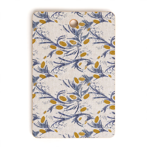 Holli Zollinger FRENCH LINEN THISTLE Cutting Board Rectangle