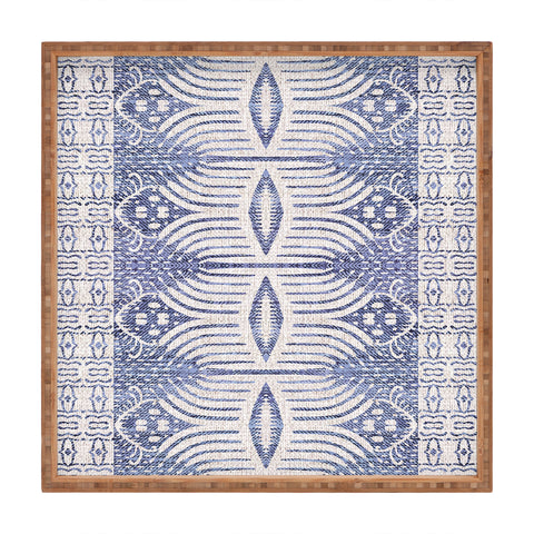 Holli Zollinger FRENCH LINEN TRIBAL IKAT Square Tray