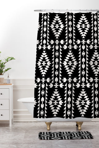 Holli Zollinger Geo Panel Shower Curtain And Mat