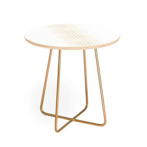 Holli Zollinger GOLD HONEYCOMB Round Side Table