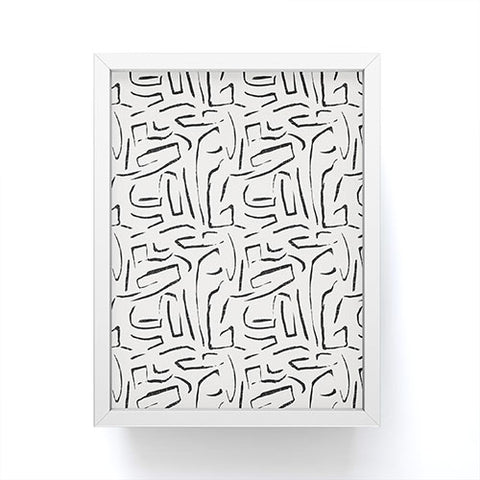 Holli Zollinger INDU WHITE Framed Mini Art Print