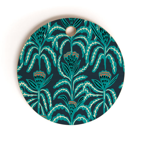 Holli Zollinger MAISEY TEAL Cutting Board Round