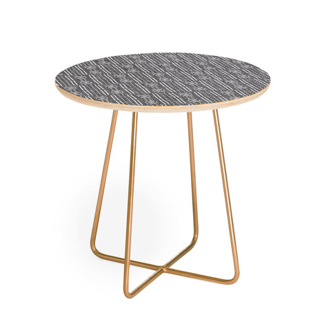 Holli Zollinger MUDCLOTH LINEN Round Side Table