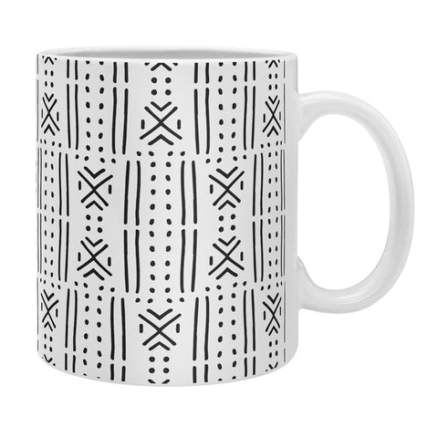 Holli Zollinger MUDCLOTH WHITE Coffee Mug