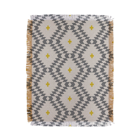 Holli Zollinger Native Natural Plus Gold Throw Blanket