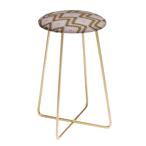 Holli Zollinger Native Natural Plus Pink Counter Stool