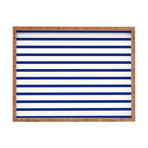 Holli Zollinger Nautical Stripe Rectangular Tray