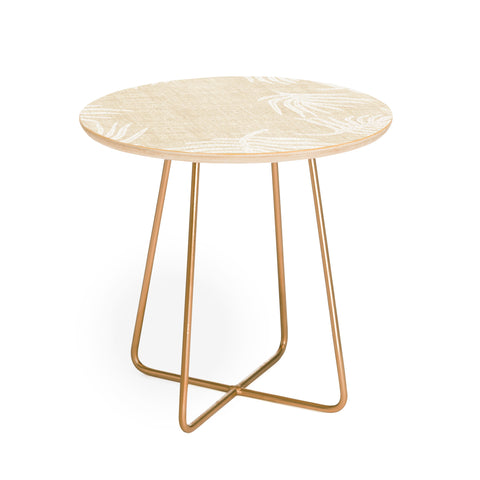 Holli Zollinger PALM LINEN Round Side Table