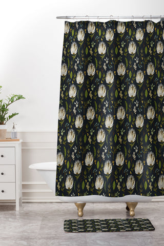 Holli Zollinger PROTEA NEUTRAL Shower Curtain And Mat