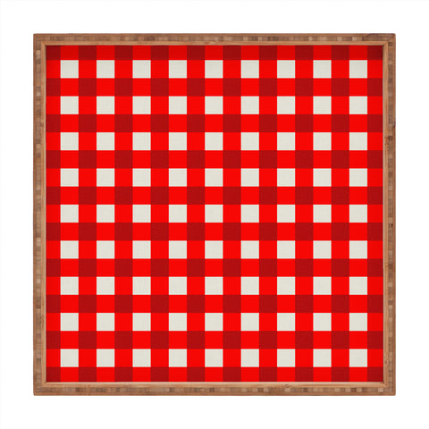 Holli Zollinger Red Gingham Square Tray